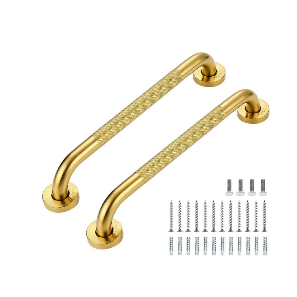 16 in. L x 1 in. D Concealed Screw Anti Slip Grab Bar for Bathtub & Shower,