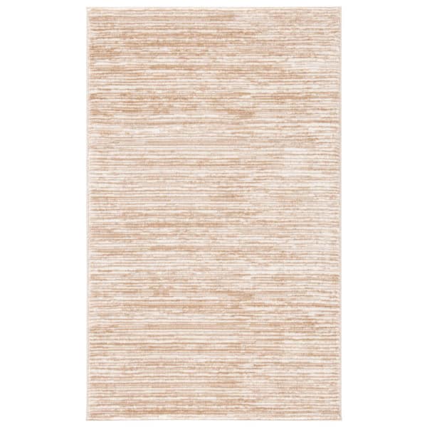 Vision Cream 2 ft. x 4 ft. Solid Marle Area Rug