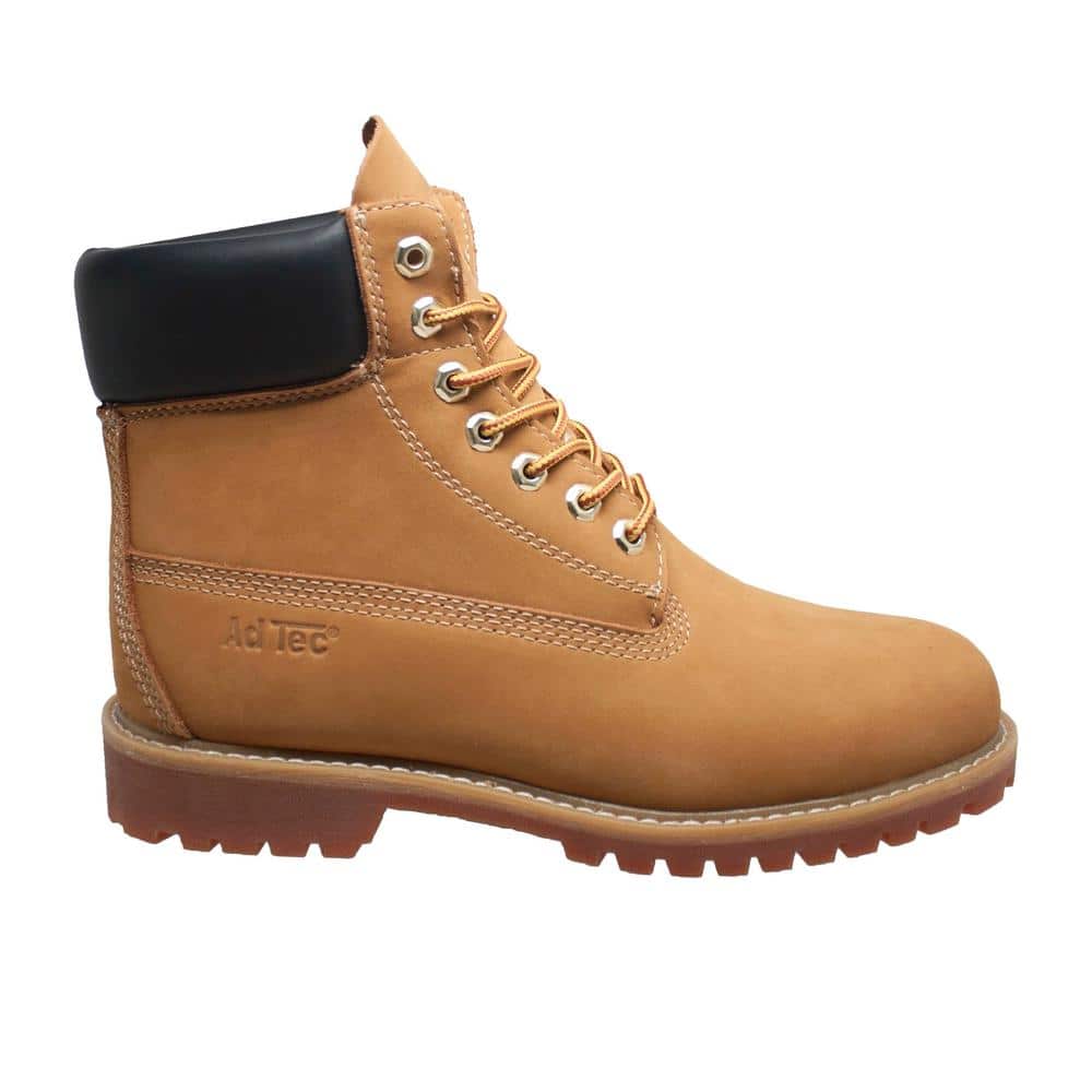 AdTec Women's Waterproof 6'' Work Boots - Steel Toe - Tan Size 11(M)  8803-M110 - The Home Depot