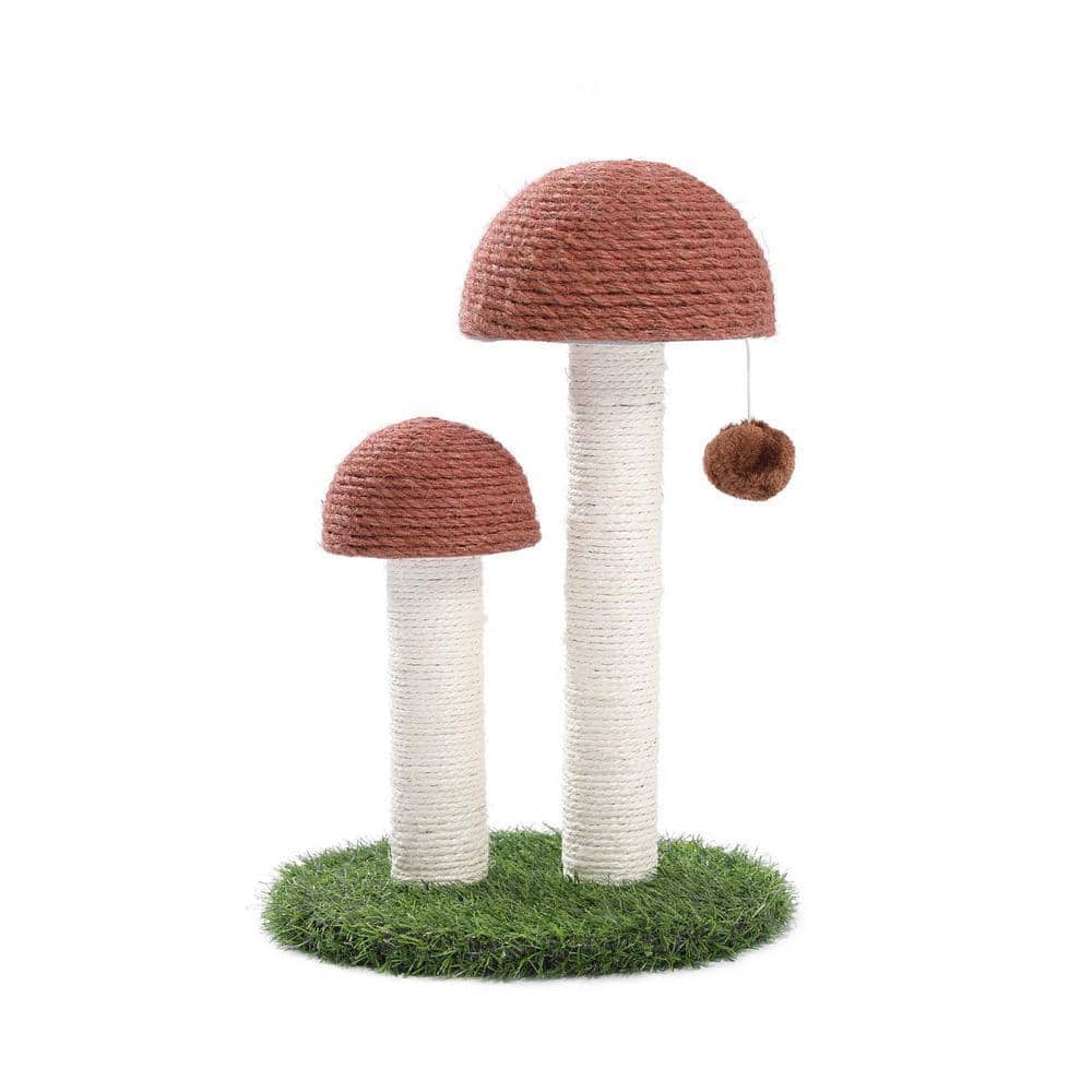 mushroom cat scratching post Mushroom Cute Cat Scratching Post MEW00188 / Long Coffee Mushroom(35*35*50cm)