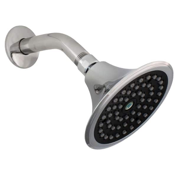Niagara Conservation Sava 1-Spray 4.5 in. Single Wall Mount 1.5 GPM Fixed Shower Head in Chrome