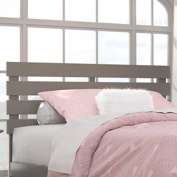 AFI Oxford Full Headboard with USB Turbo Charger in Grey