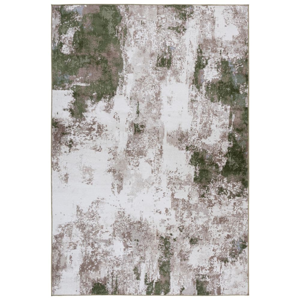 Bayside 8 ft. x 10 ft. Ivory/Green Rustic Marble Area Rug price history on PriceWatchPro
