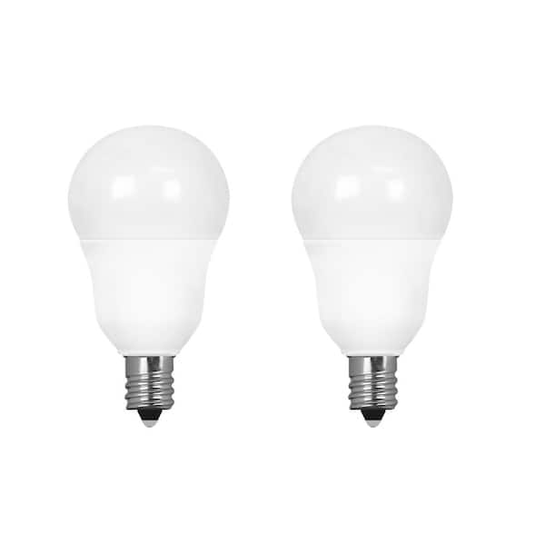 Feit Electric 60w Equivalent A15 Candelabra Dimmable Cec White Glass Led Ceiling Fan Light Bulb In Bright 3000k 2 Pack Bpa1560c 930ca The Home Depot Feit Electric 60w Equivalent A15, Ceiling Fan Light Bulbs Home Depot