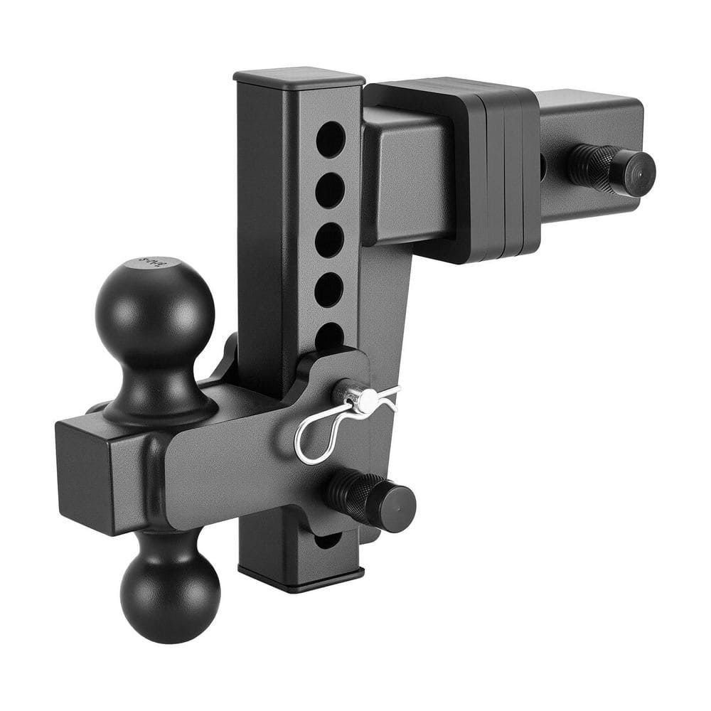 Adjustable Trailer Hitch for 2.5 in. Receiver, 28000 lbs. GTW Capacity, 6 in. Drop, Dual Ball Mount for RV Trucks, Black price history on PriceWatchPro