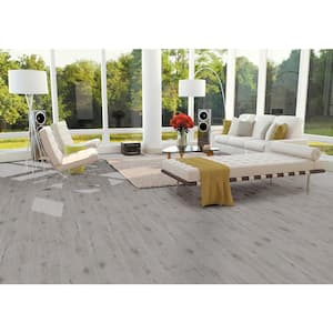 Celeste Gray 8 in. x 40 in. Matte Ceramic Wood Look Floor and Wall Tile (11.1 sq. ft./Case)