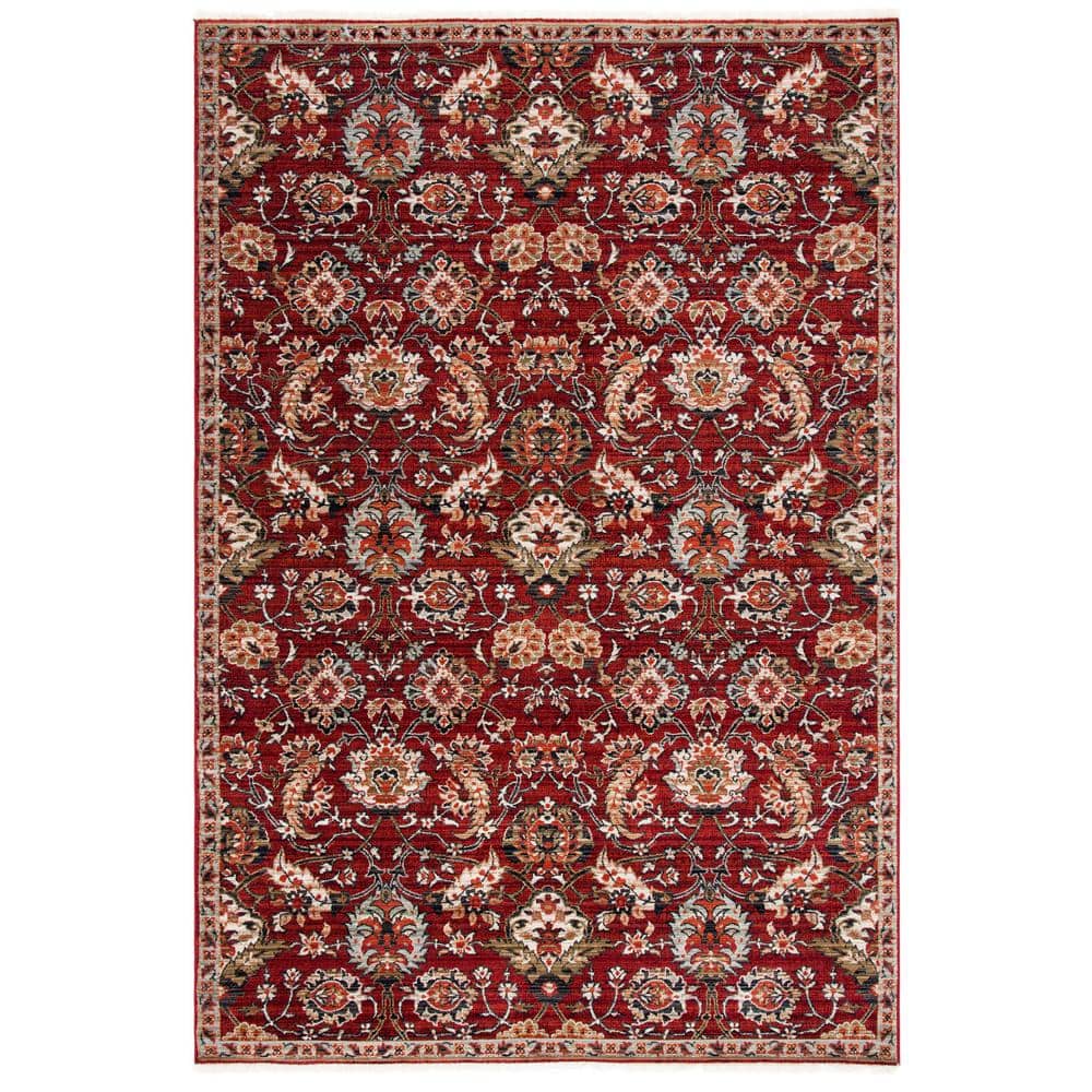 Herat Rust and Ivory Oriental Synthetic Area Rug