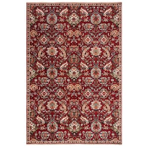 Herat Rust/Ivory 5 ft. x 8 ft. Floral Area Rug