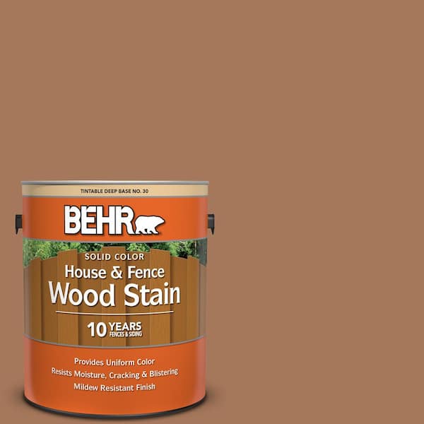 BEHR 1 gal. #SC-146 Cedar Solid Color House and Fence Exterior Wood Stain