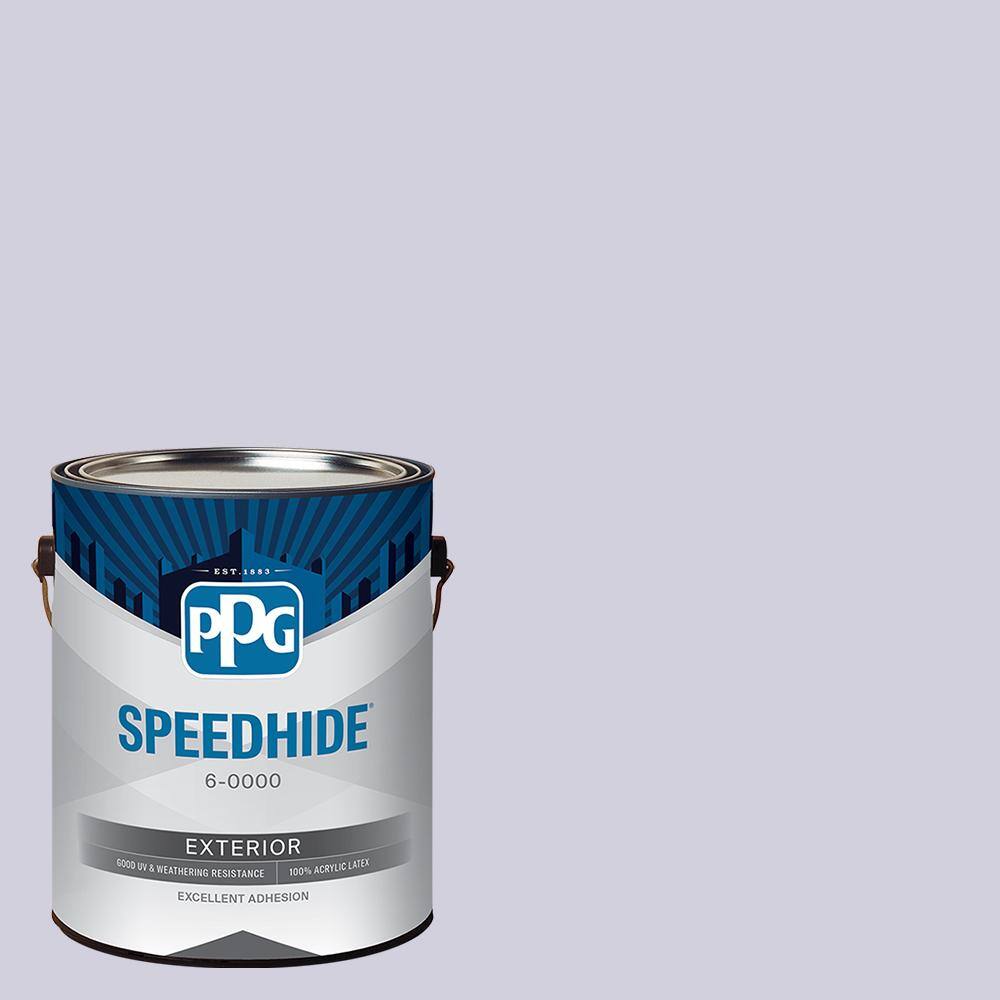 SPEEDHIDE 1 gal. PPG11753 Lavender Haze Flat Exterior Paint PPG1175