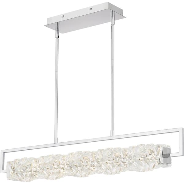 Quoizel Klass 1-Light Integrated LED Polished Chrome Chandelier