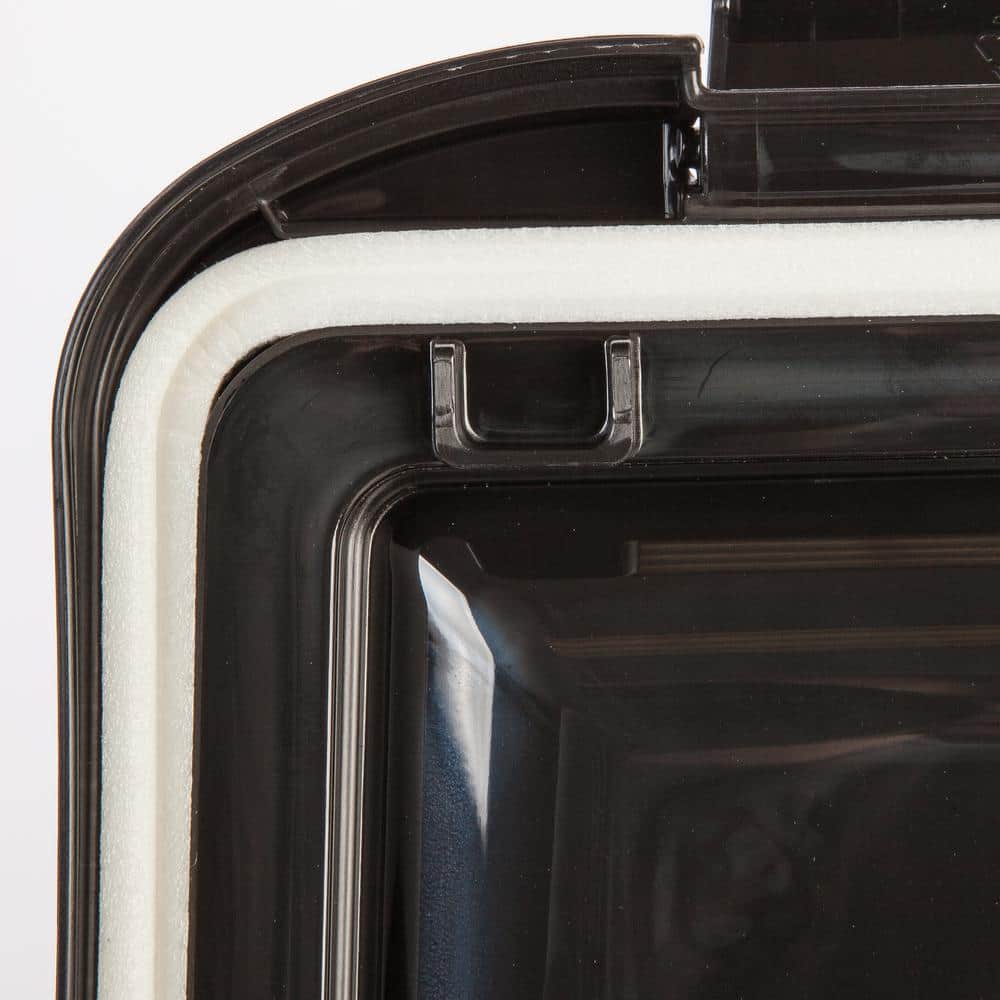 160 oz Clear & Black Airtight Pet Food Storage Container