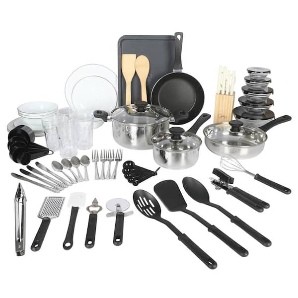 Gibson Home Culinary Basics 74 Piece Kitchen-in-a-Box Set