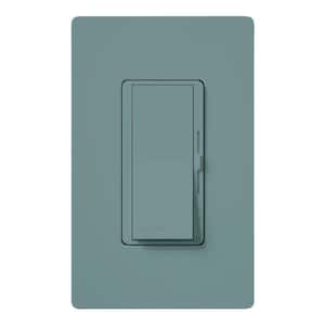 Diva Dimmer for Incandescent and Halogen Bulbs, 1000-Watt, Single Pole or 3-Way, Gray