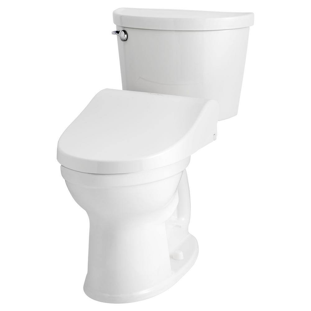 Advanced Clean White Elongated Bidet Toilet Seat with Remote Control