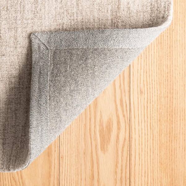DASH & ALBERT Crosshatch Hand Micro Hooked Wool Ivory 3 ft. x 5 ft
