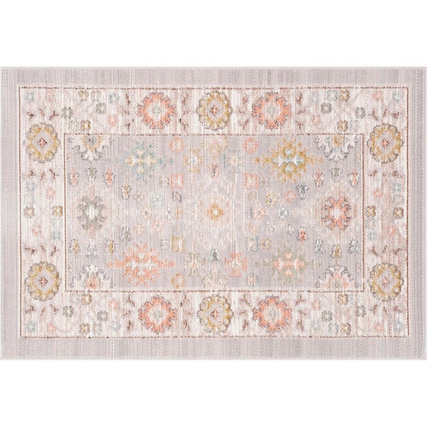 Crestwood Gray 2 ft. x 3 ft. Oriental Indoor Area Rug