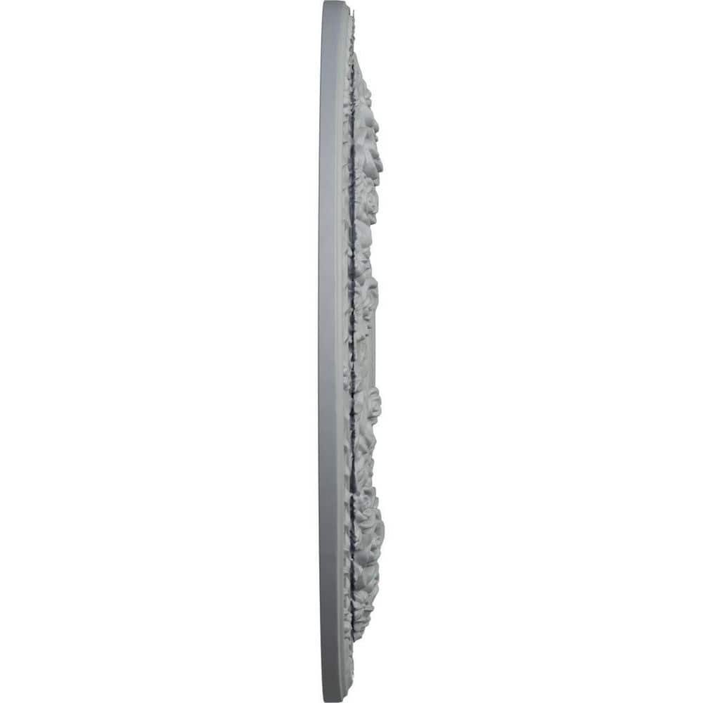 Gray 33.88" Urethane Rose Ceiling Medallion