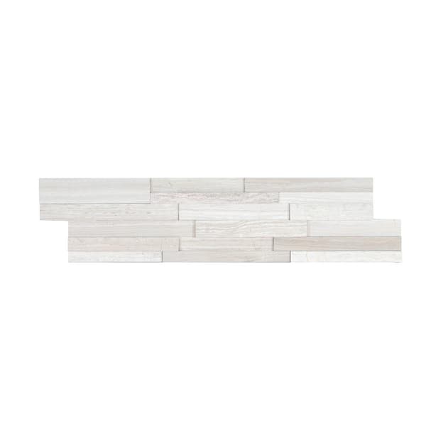 MSI White Oak 3D Ledger Panel 6 in. x 24 in. Splitface