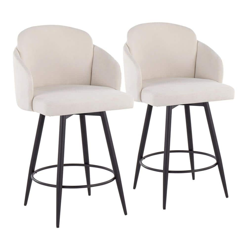 Cream bar best sale stools with arms