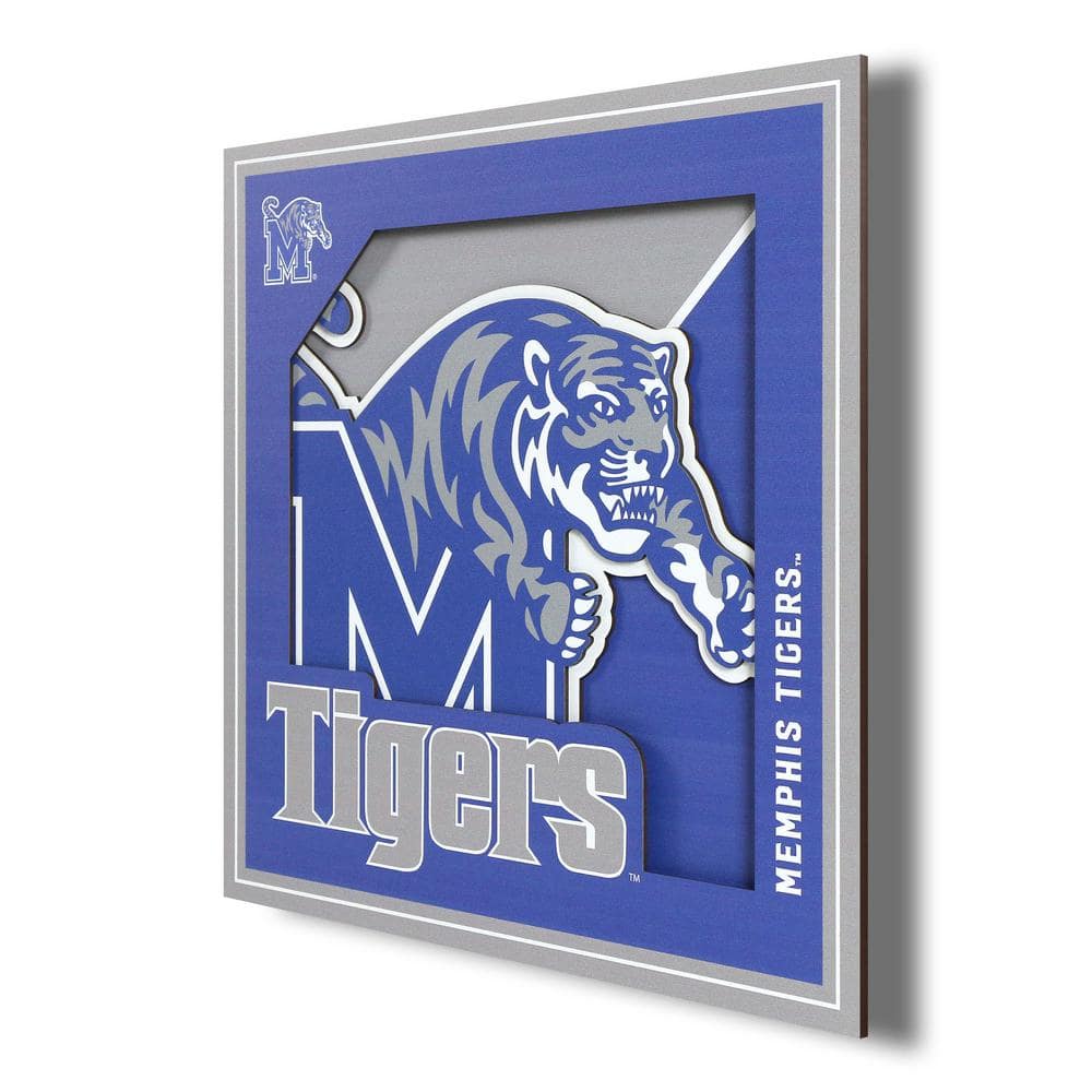 YouTheFan NCAA Memphis Tigers 3D Logo Series Wall Art - 12x12
