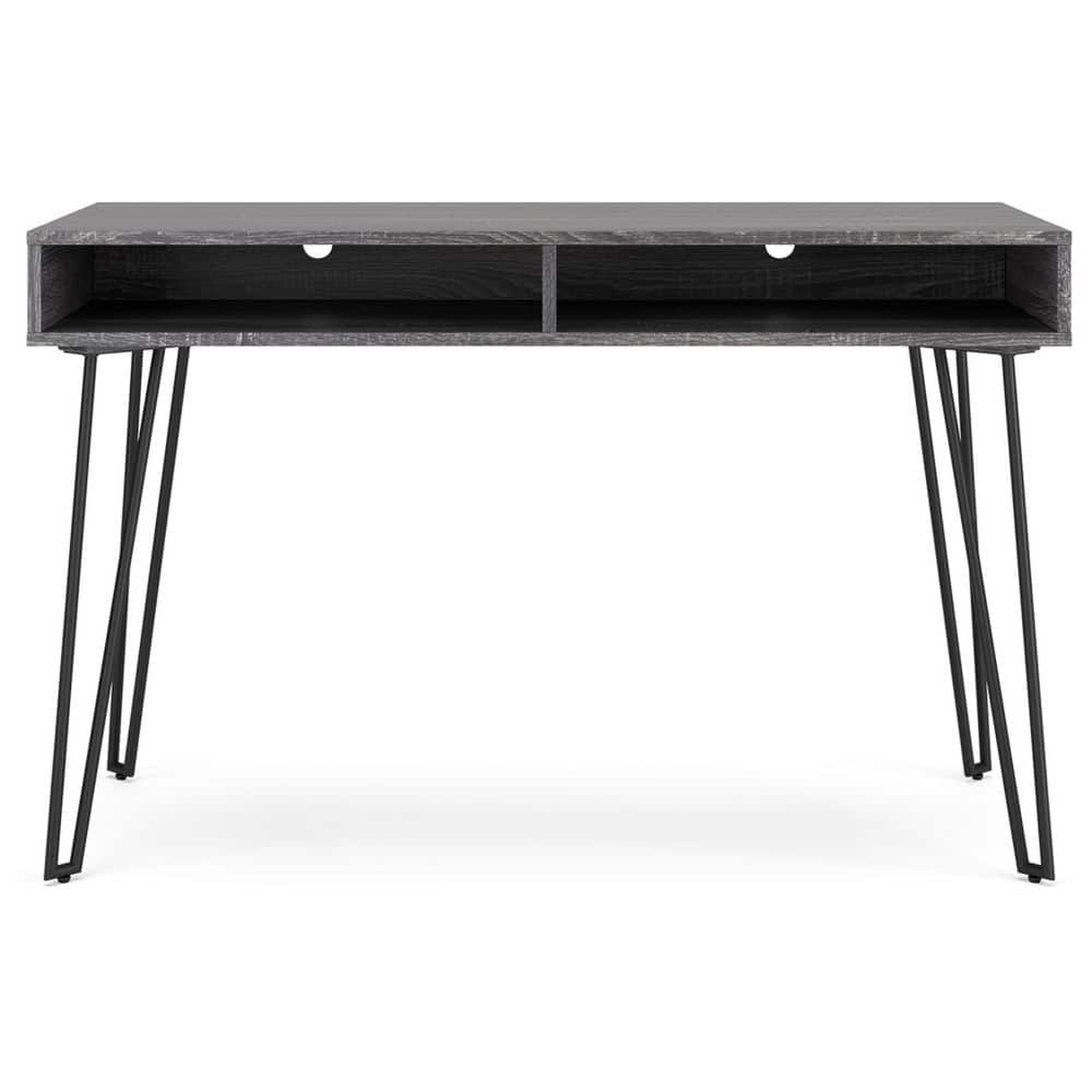 Strumford 48" Charcoal Gray Wood Home Office Desk