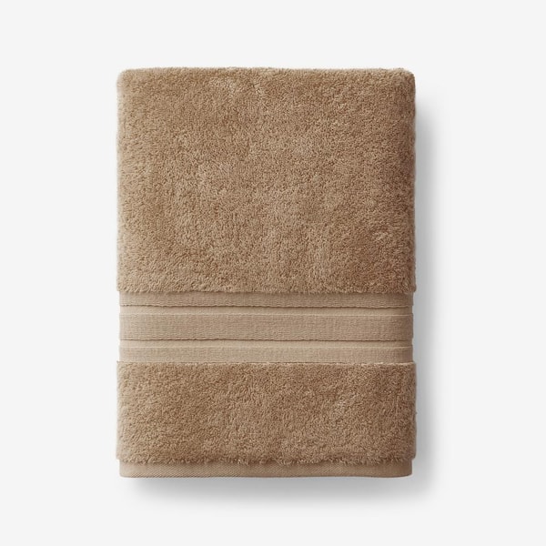 Company Cotton Taupe Turkish Cotton Single Bath Towel
