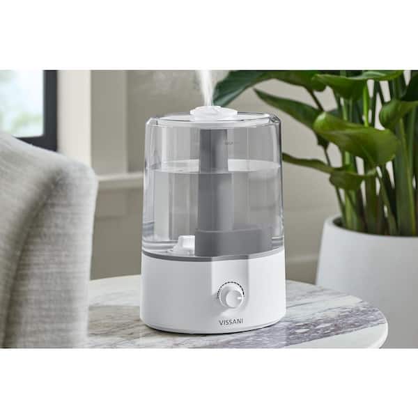 Vissani 1 Gal. Ultrasonic Humidifier 360 Degree Turning Dual
