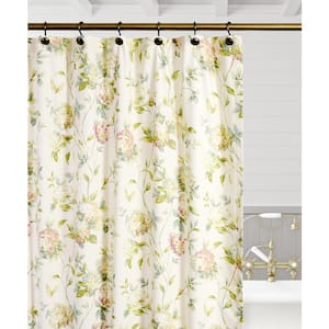 Abigail 72 in. Multi Floral Shower Curtain