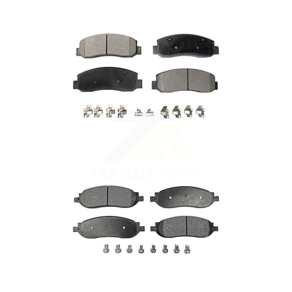 TEC Front Rear Ceramic Brake Pads Kit For 2005-2007 Ford F-250 Super Duty F-350 KTC-100044