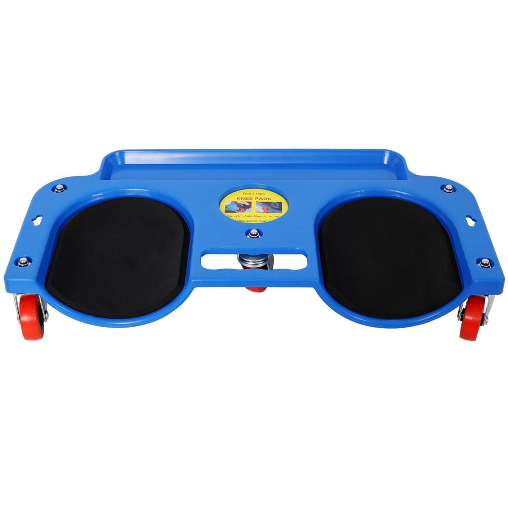 Blue Rolling Knee Creeper Durable Knee Pads with 360 Degree Turn Casters and Tool Tray for Garage Workshop Garden price history on PriceWatchPro