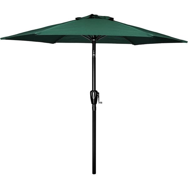 Unbranded Market Umbrella, 7.5 ft. Stainless Steel Market Patio Umbrella in Green