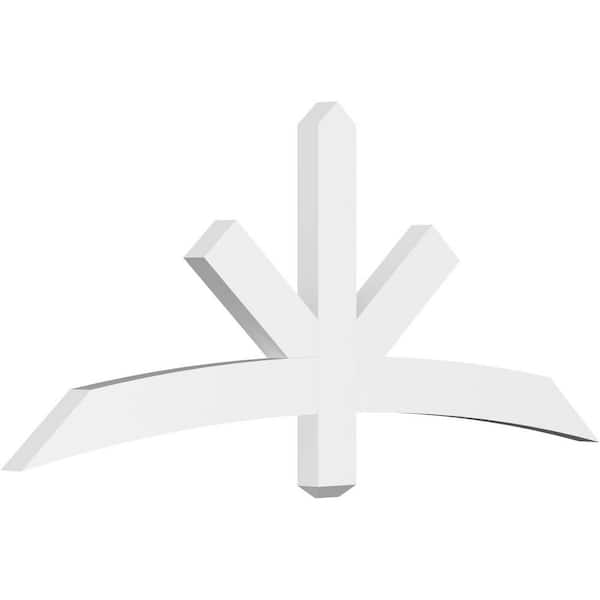 Ekena Millwork Alberta 60 in. W x 25 in. H x 2 in. D Signature Polyurethane Bracket