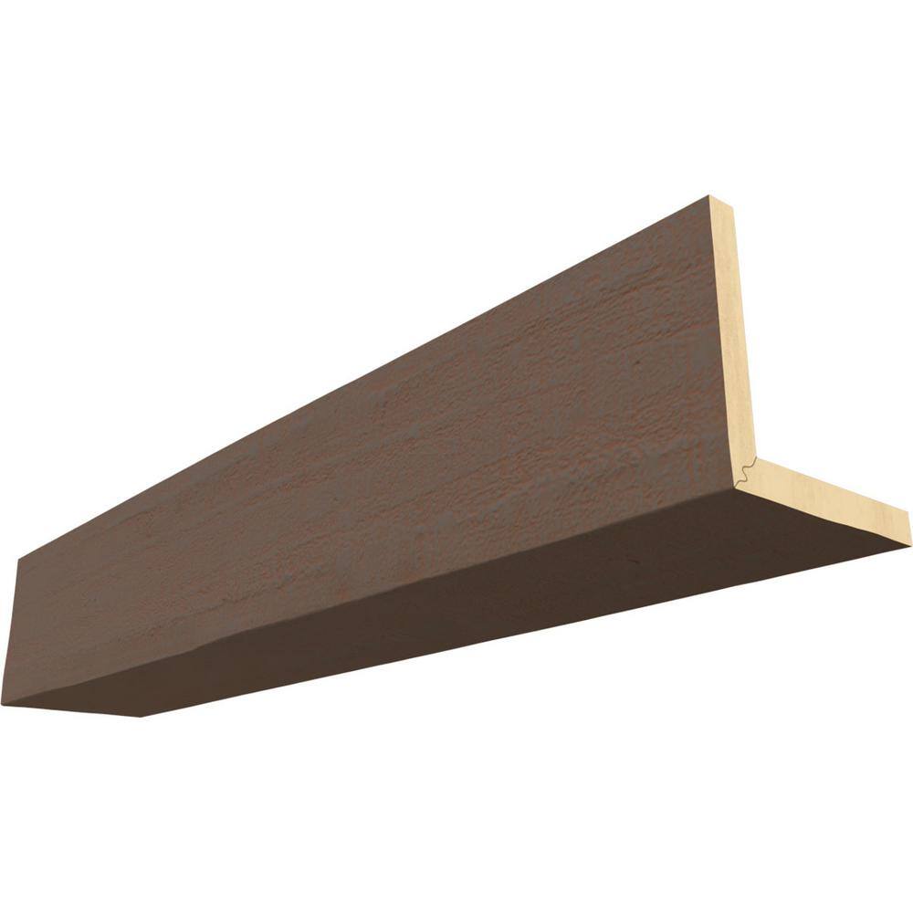 Endurathane 4 in. H x 6 in. W x 14 ft. L Rough Cedar Cedar Bark Faux Wood Beam