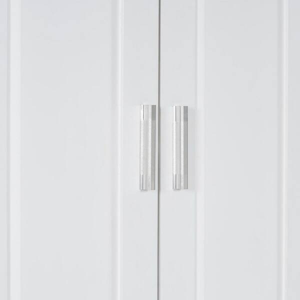 XUJMK 25 in. W x 16 in. D x 70 in. H White Linen Cabinet