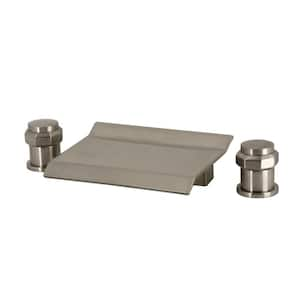 Milano 2-Handle Deck Mount Roman Tub Faucet in Brushed Nickel