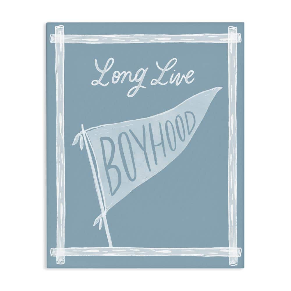 Long Live Boyhood with Border Canvas Wall Art, design by Cherrywood Lane price history on PriceWatchPro