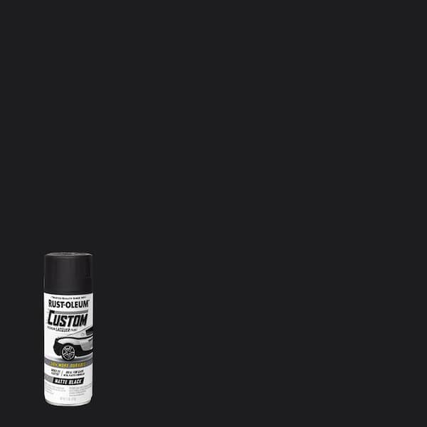 Rust-Oleum Automotive 11 oz. Matte Black Custom Lacquer Spray Paint (6-Pack)