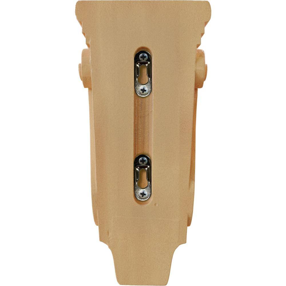 Small Traditional Red Oak Wood Pilaster Corbel