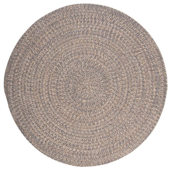 Home Decorators Collection Cicero Gray 8 ft. x 8 ft. Round Braided Area Rug