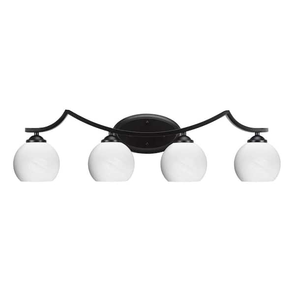 Unbranded Cleveland 8 in. 1-Light Matte Black Vanity Light