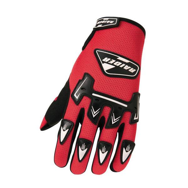 Raider Adult MX 3X-Large Glove in Red