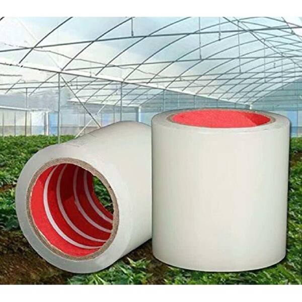 Agfabric 6.5 ft. x 20 ft. 2.4 mil Plastic Covering Clear Polyethylene  Greenhouse Film UV Resistant Film FM24M65020 - The Home Depot