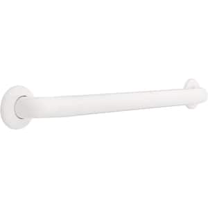 24 in. x 1-1/2 in. Concealed Screw Grab Bar in White