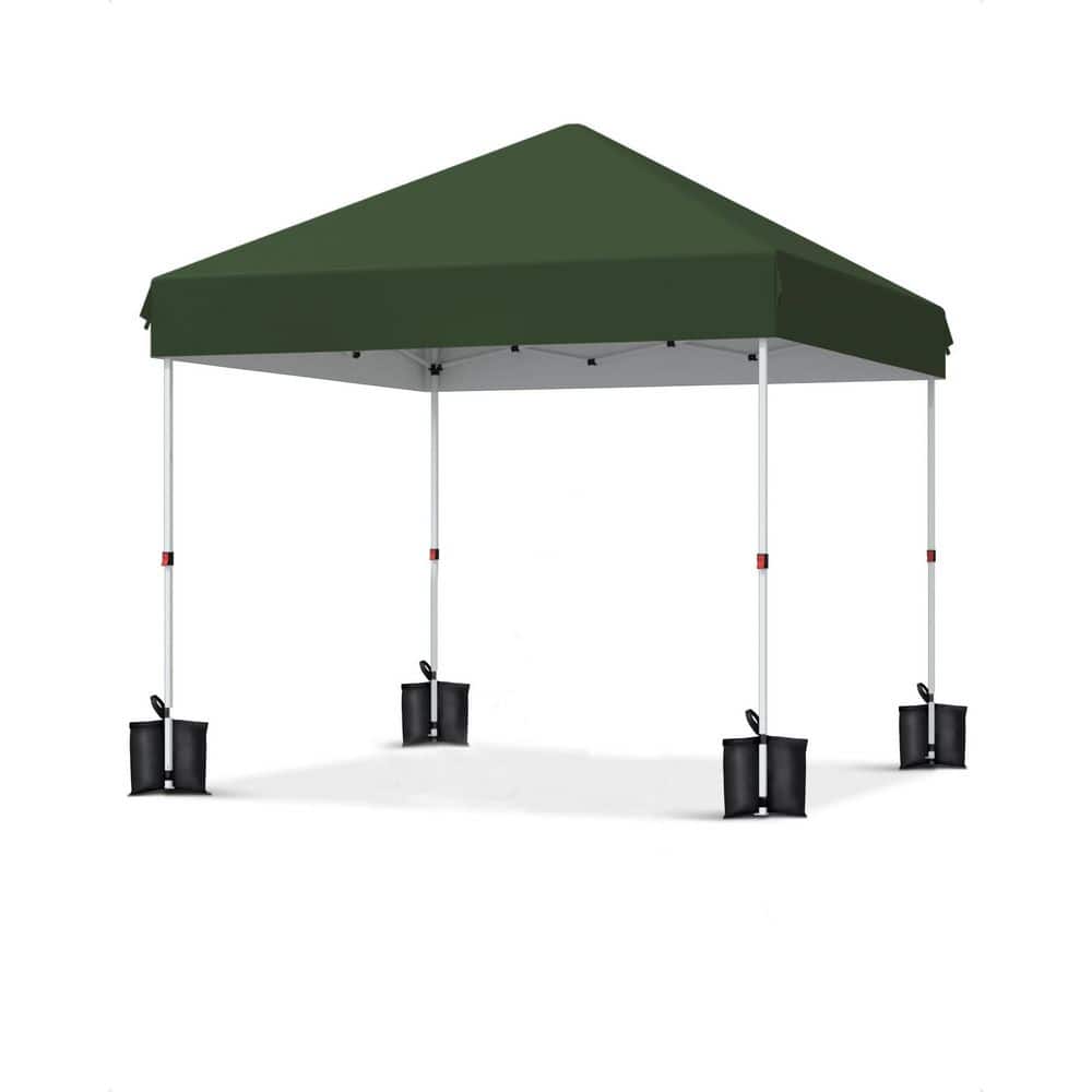 Pop Up Canopy 10 ft. x 10 ft. with One Button Push Setup, with Portable Rol