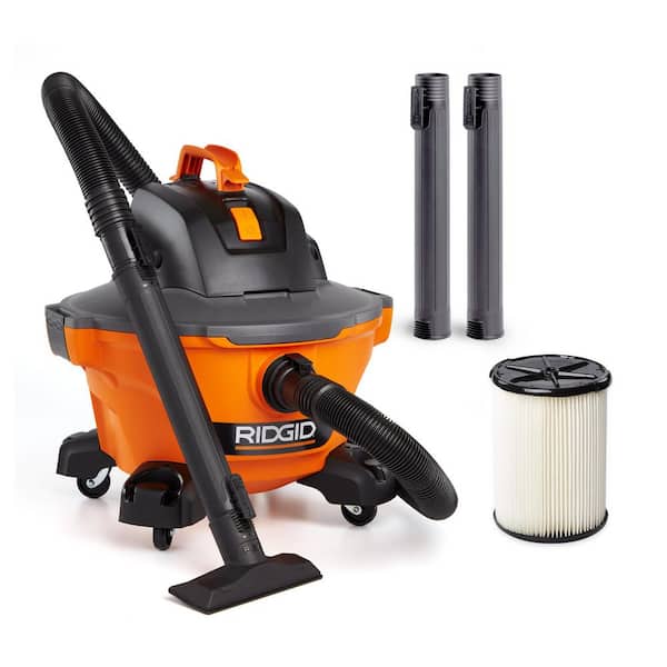 6 Gal. 3.5 Peak HP NXT Shop Vacuum Wet Dry Vac with General Debris Filter, Locking Hose and Attachments HD06001