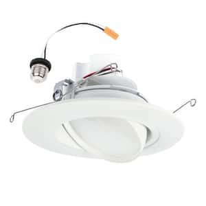 RA 5/6 in. Integrated LED Recessed Light Trim, 600 Lumens/1000 Lumens, 5 Selectable CCT, D2W, 120-Volt, WH