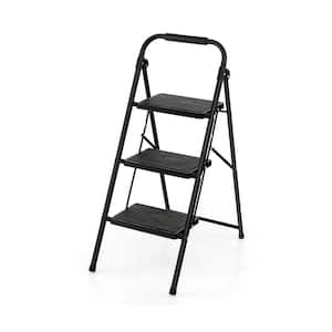 3-Step 9 ft. Reach Metal Step Stool with Wide Anti-Slip Pedal