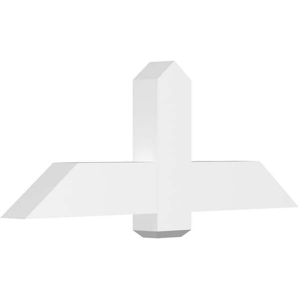 Ekena Millwork Eugene 48 in. W x 18 in. H x 4 in. D Signature Polyurethane Bracket
