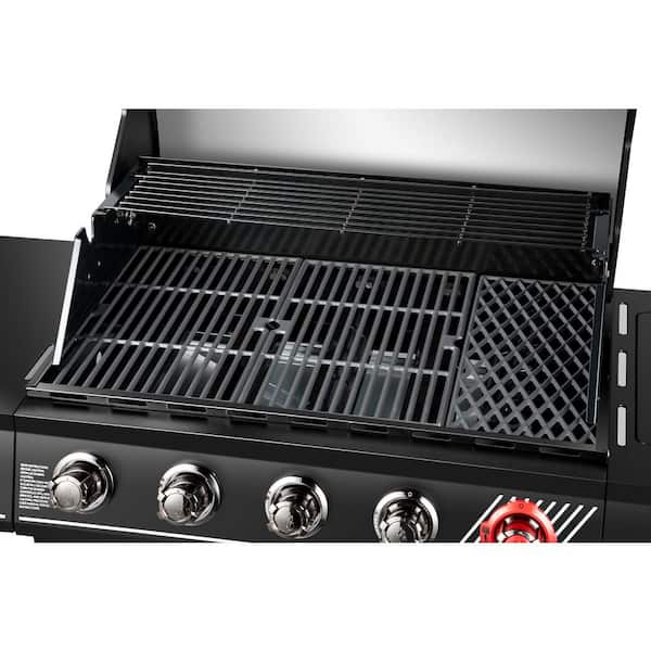 Dyna-Glo DGH474CRP 5-Burner Propane Gas Grill in Matte Black with TriVantage Multifunctional Cooking System - 3